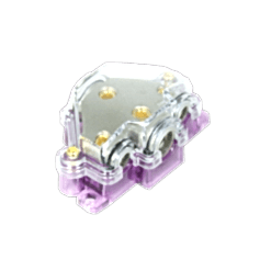 Distributore di Corrente o Massa - PWD04.2 -  1x 0 awg + 1x 4 awg + 2x 8 awg
