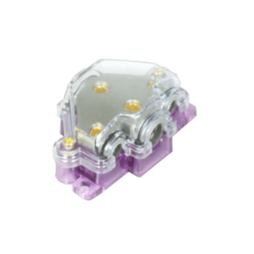 Distributore di Corrente o Massa - PWD04.2 -  1x 0 awg + 1x 4 awg + 2x 8 awg