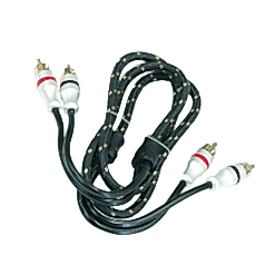 Cavo Rca 1 Metro Top Quality  PRCA1.2 - 4 Schermature  - Connettori Pro