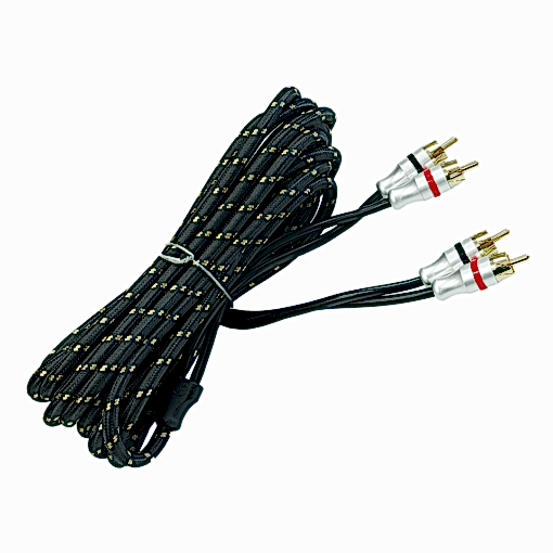 Cavo Rca 3 Metri Top Quality - PRCA3.2 -  4 Schermature - Connettori Pro