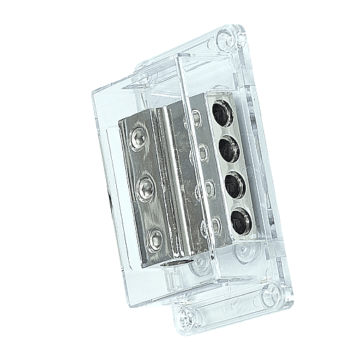 Distributore di  Massa - Alimentazione PWD00.1 -  1 x 0 awg + 2 x 2 awg + 4 x 4 awg