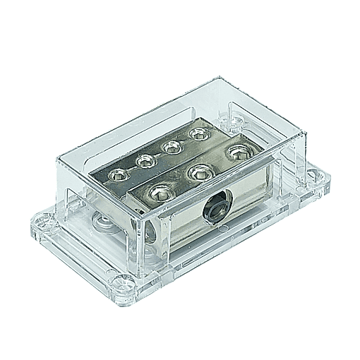 Distributore di  Massa - Alimentazione PWD00.1 -  1 x 0 awg + 2 x 2 awg + 4 x 4 awg - immagine 2