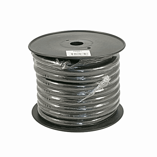 PWN00.1  Cavo Alimentazione 00 awg  oversize 53 mm - Negativo - Rame Puro OFC  - Bobina 15 metri