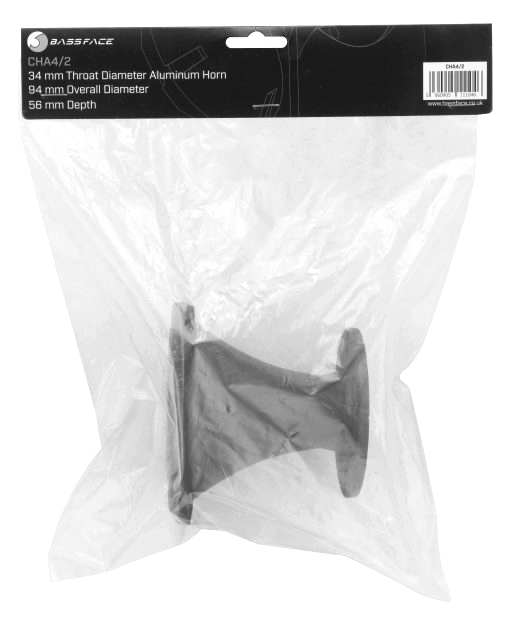 Tromba in Alluminio Per Driver - CHA4/4  flangia per driver 1" - Horn driver 1" - immagine 2