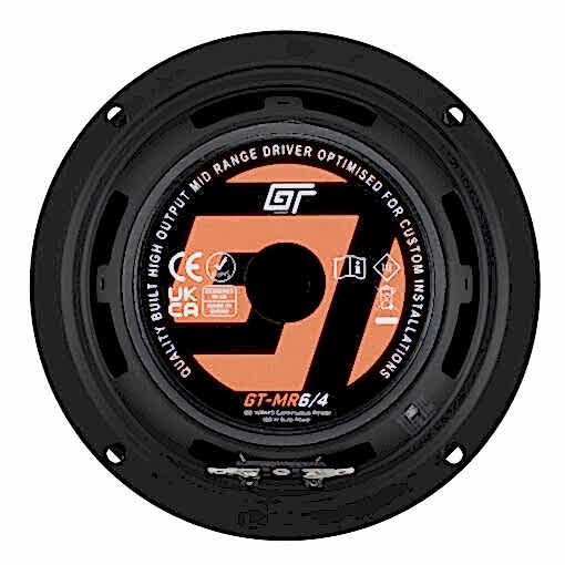 GT-MR6/4 Midbass 16,5 cm GT-AUDIO 1X4Ohm SVC 80WRMS Quality Built High Output Mid Range - immagine 7