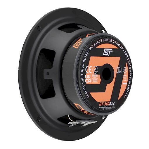 GT-MR6/4 Midbass 16,5 cm GT-AUDIO 1X4Ohm SVC 80WRMS Quality Built High Output Mid Range - immagine 2