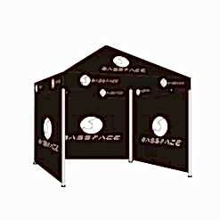 BFT.2 - Gazebo Personalizzato 3x3 mt. - Protezione ai lati e retro removibili