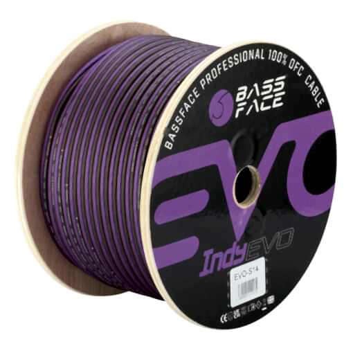 EVO-S14 - Cavo Speaker 2 x 2,08 mm. Rame Puro OFC  -  Guaina ultra flessibile - Bobina 100 metri