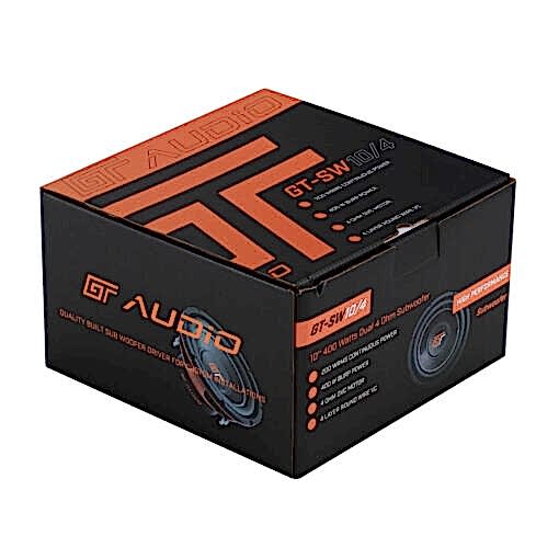 GT Audio GT-SW10/4 10'' 25cm 2x4Ohm DVC Subwoofer 200w RMS - immagine 8