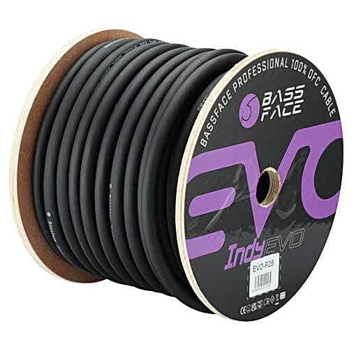 Cavo Alimentazione 2 awg  35 mmq - Negativo - EVO-P2B -  Puro rame OFC  - Bobina 30 m