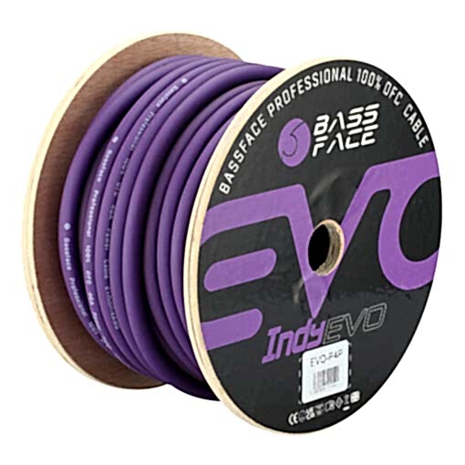 Cavo Alimentazione 4 awg  21 mmq - Positivo - EVO-P4P -  Puro rame OFC  - Bobina 30 m