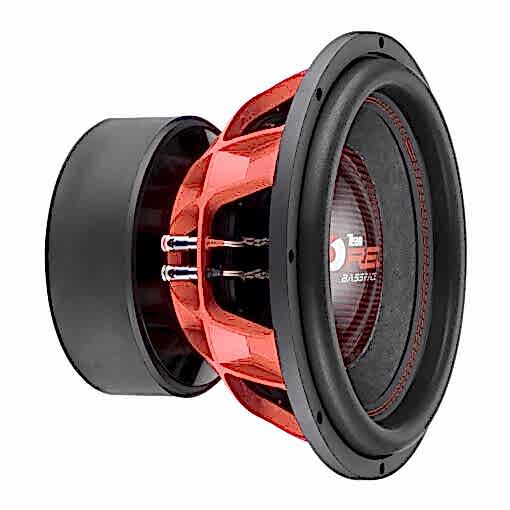 TeamRED15/1  Competition Subwoofer 15" 38 cm 1x1Ohm DVC 3500WRMS - Wide Excursion