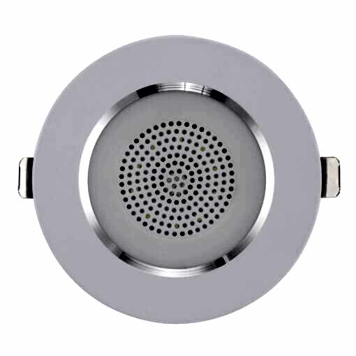 GTG-C31LED COPPIA DI FARETTI A LED DA INCASSO 10 CM CON ALTOPARLANTI INTEGRATI 8 OHM - IMPERMEABILI IP65 - immagine 2