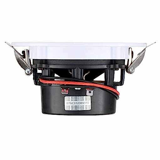 GTG-C31LED COPPIA DI FARETTI A LED DA INCASSO 10 CM CON ALTOPARLANTI INTEGRATI 8 OHM - IMPERMEABILI IP65 - immagine 6
