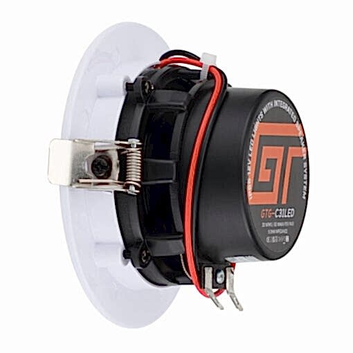 GTG-C31LED COPPIA DI FARETTI A LED DA INCASSO 10 CM CON ALTOPARLANTI INTEGRATI 8 OHM - IMPERMEABILI IP65 - immagine 9